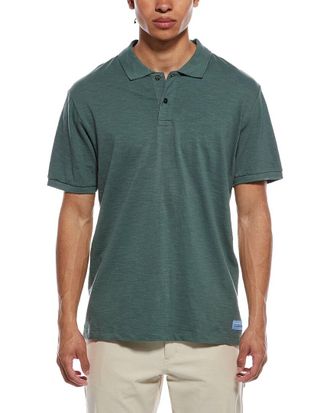 Scotch & Soda Panel Washed Slub Polo Shirt