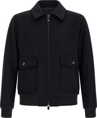 Pal Zileri Bomberjack - Heren - Zomerjassen - Zwart - 2XL - Wol - Jassen