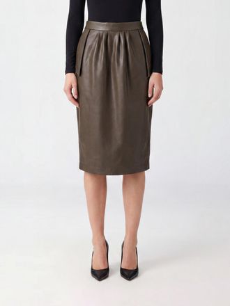 Stella McCartney Gonna a tubino midi in pelle sintetica liscia a vita alta