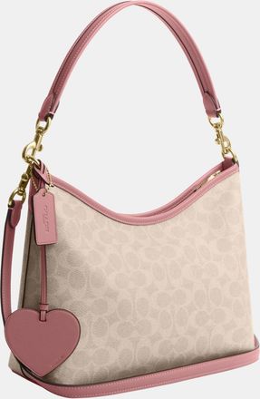 Coach Womens Laurel Shoulder Bag In Signature Canvas With Heart Charm - Multicolour - One Size