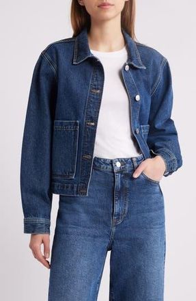 Frame Denim The Patch Pocket Denim Jacket in Noble at Nordstrom Rack, Size Large