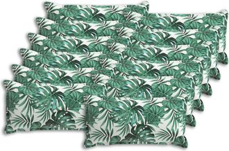 vidaXL Funda De Almohada 12 Uds. Houten Estampado De Hojas 40 X 80 Cm Vidaxl