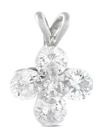 Luxury Bazaar platinum diamond pendant - Silver