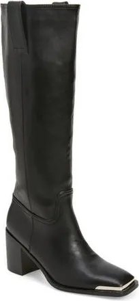 Azalea Wang Kolson Water Resistant Boot in Black at Nordstrom Rack, Size 7.5