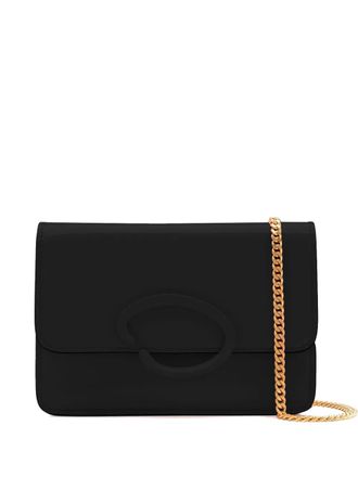 Oscar De La Renta chain-strap crossbody bag - women - Calf Suede/Calf Leather - One Size - Black
