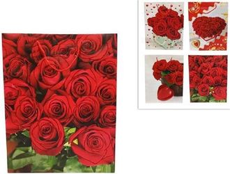 Trade Shop Trade Shop - Set 6 Pezzi Buste Da Regalo Con Rose 42x33x12cm Borsa San Valentino Vari Modelli