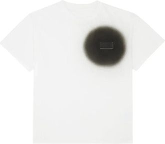 Maison Margiela Spray Print T-Shirt - Heren - T-shirts - Wit - 2XL - Katoen - Tops
