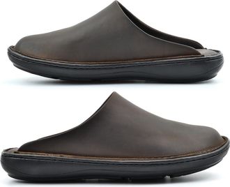 Generic Mens Leather Slippers Size 6 Boys Slipper Size 9 Mens Leather Clogs Slip On Mules Outdoor Carpet Slipper Stitchdown Slip in Mule Outdoor Soles Sizes 6