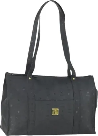 MCM Pre-owned Tote Bags, female, Black, Size: ONE SIZE Pre-owned Tote Bag