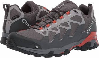 Oboz Footwear Mens Cirque Low B-Dry Hiking Shoe In Pewter/burnt Orange
