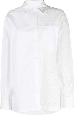 Kenzo Natuurlijk Wit Shirt - Dames - Overhemden - Wit - XS - Overhemden