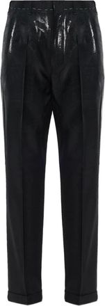Maison Margiela Pantaloni effetto smaltato - Nero