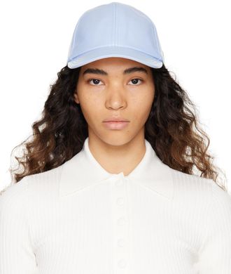 Courrèges Mens Signature Denim Cap in Grey