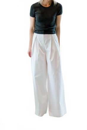 The Garment Avelino Mid Rise Pants In Creme