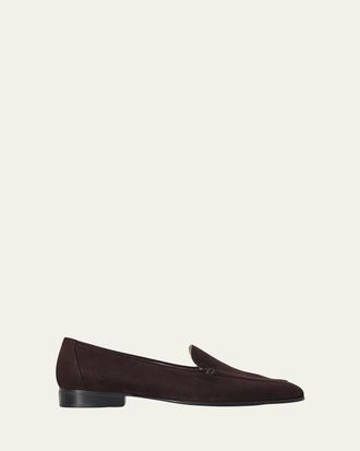 The Row Adam Suede Loafers