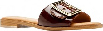 La Canadienne Womens Stefan Sandal In Brown Crushed