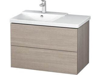 Duravit Duravit L-cube Mueble De Pared De 820mm De Ancho, Profundidad 481, 2 Cajones, Cabe p3 Comfort Art&iacute;culo 233385, Cuenca Izquierda, Color: Decoraci&oacute;n Pin
