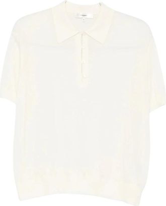 Frame Denim Crea Polo Shirt - Dames - Polos - Wit - S - Tops