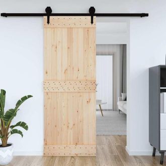 vidaXL Vidaxl - Puerta Narvik Madera Maciza Pino 85x210 Cm