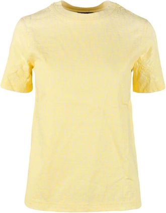 Diesel Yellow Crewneck Cotton T-Shirt