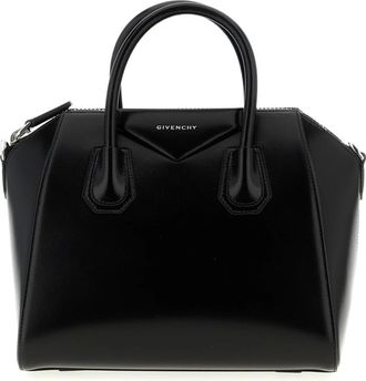 Givenchy Tassen, Dames, Zwart, ONE Size, Katoen, Kleine Antigona Tas