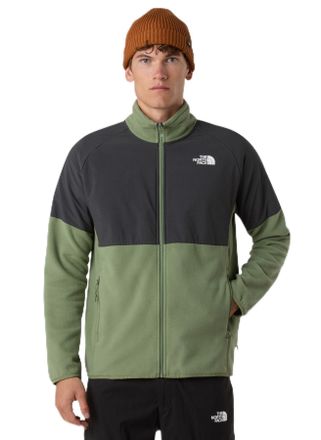 The North Face Mens Glacier Heavyweight Full Zip Jacket, Bark Mist/Asphalt Grey, L