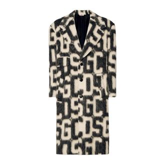 GCDS Gcds, Jassen, Dames, Veelkleurig, 3Xl, Wol, Monogram Jas