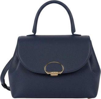 Lancaster Tassen, Dames, Blauw, ONE Size, Leer, Milano Pia Flap Handbag