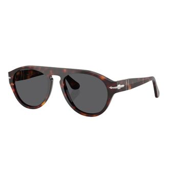 Persol Sunglasses, unisex, Brown, Size: 56 MM Pilot Sunglasses