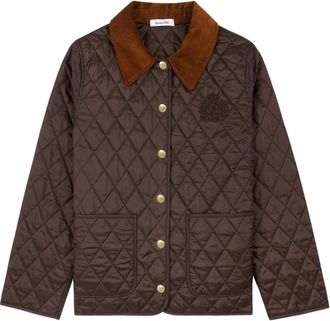 Sporty & Rich Giacca NY Crest con logo - Marrone