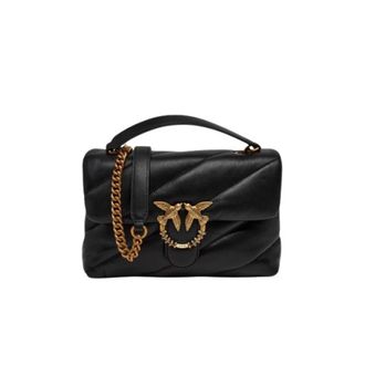 Pinko Pinko, Dames, Tassen, Zwart, Maat: ONE Size Leer