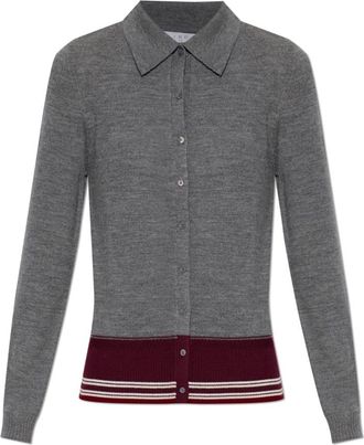 Iro Miel Cardigan - Dames - Vesten - Grijs - S - Wol - Truien & Vesten