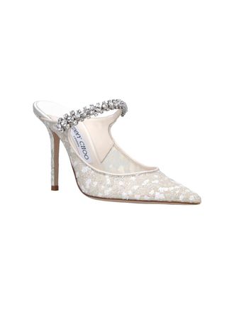 Jimmy Choo London Womens With Heel White Outer: Textile
