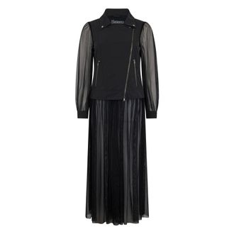 Herno Maxi Dresses, female, Black, Size: L Long Jacket