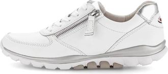 Gabor Rollingsoft Sneaker - Dames - Sneakers - Wit - 41 EU - Leer - Schoenen