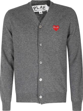 Comme Des Gar&ccedil;ons C&aacute;rdigan con cuello en V - Knitwear - Hombre - Gris - L