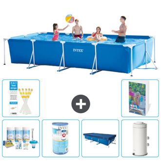 Intex Piscina Con Estructura Rectangular - 450x220x84 Cm - 7-piezas S147