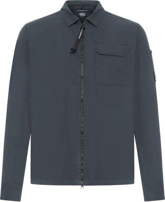 C.P. Company C. P. COMPANY Organic Gabardine Zipped Lens Overshirt