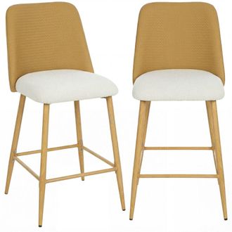HOMCOM Taburetes de bar 45x54.5x94 cm marr&oacute;n