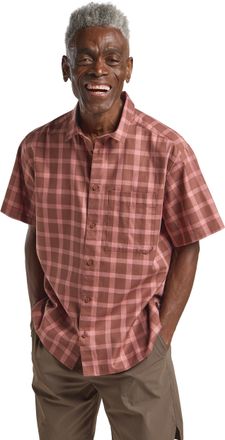 Jack Wolfskin Kurzarmhemd JACK WOLFSKIN PLANALTO SHIRT M, Herren, Gr. L (52), Normalgr&ouml;ssen, asphalt, schwarzrust, Obermaterial: 100% Baumwolle, Hemden Kurzarmhemd