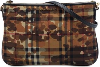 Burberry Pre-owned Burberry Haymarket Check Coated Canvas Camouflage Peyton Crossbody Ladies ANPY83H67YE5MYCX