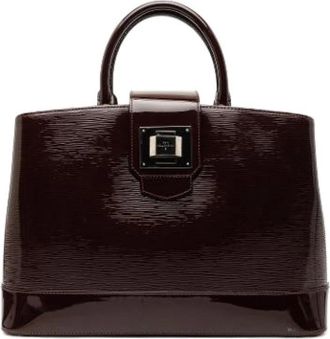 Louis Vuitton Pre-owned Mirabeau GM - Dames - Vintage Handtas - Paars - ONE Size - Leer - Vintage