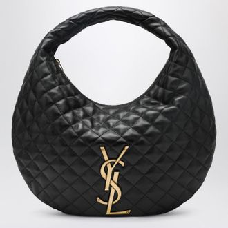 Saint Laurent Black quilted leather Icare hobo bag