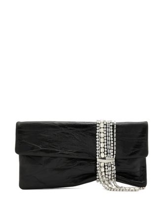 Jimmy Choo London embellished clutch bag - Black