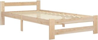 vidaXL Vidaxl - Estructura de cama sin colchón madera maciza de pino 90x200 cm
