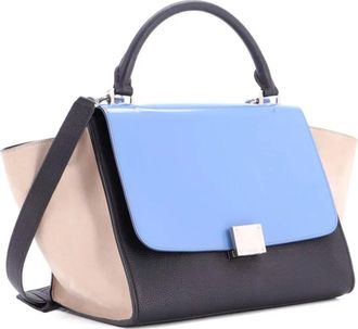 Celine Trapeze Bag Leather with Patent Small satchel - Veelkleurig
