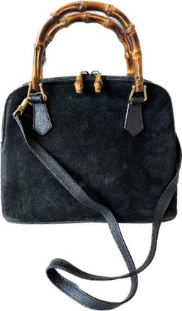 Gucci Pre-owned Leather gucci-bags - Dames - Vintage Handtas - Zwart - ONE Size - Leer - Vintage