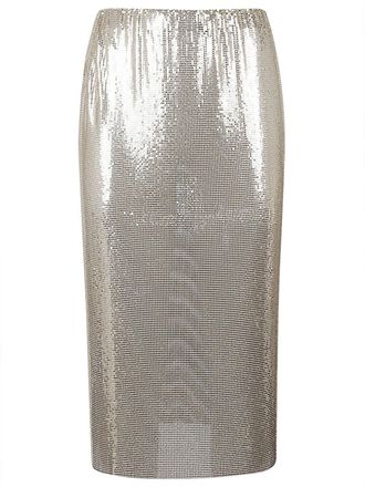 Max Mara Metallic Gebreide Midi Rok