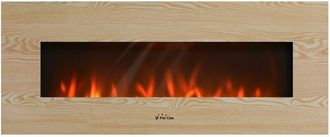 Purline Purline - Chimenea El&eacute;ctrica Panor&aacute;mica Con Luz Led Ambiental Y Panel Frontal Mdf