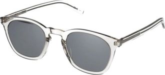 Saint Laurent Slim Zonnebril SL 28 Stijl - unisex - Zonnebrillen - Beige - 49 MM - Accessoires
